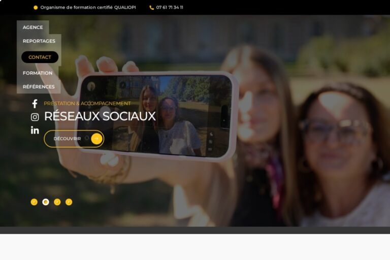 Page d'accueil du site internet Let's Bulles réalisé par l'Agence Arbane